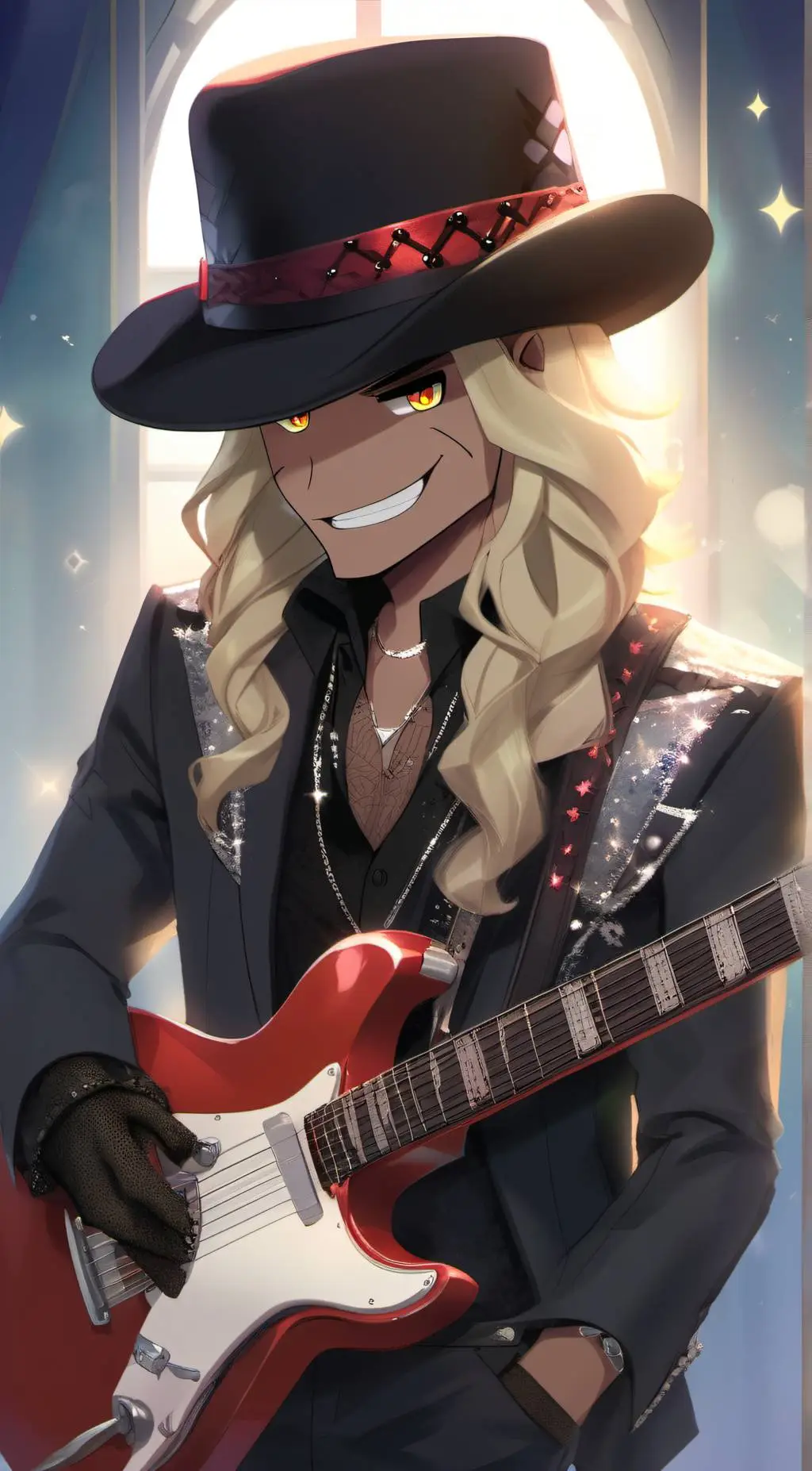 ai character: Glamrock Freddy  background