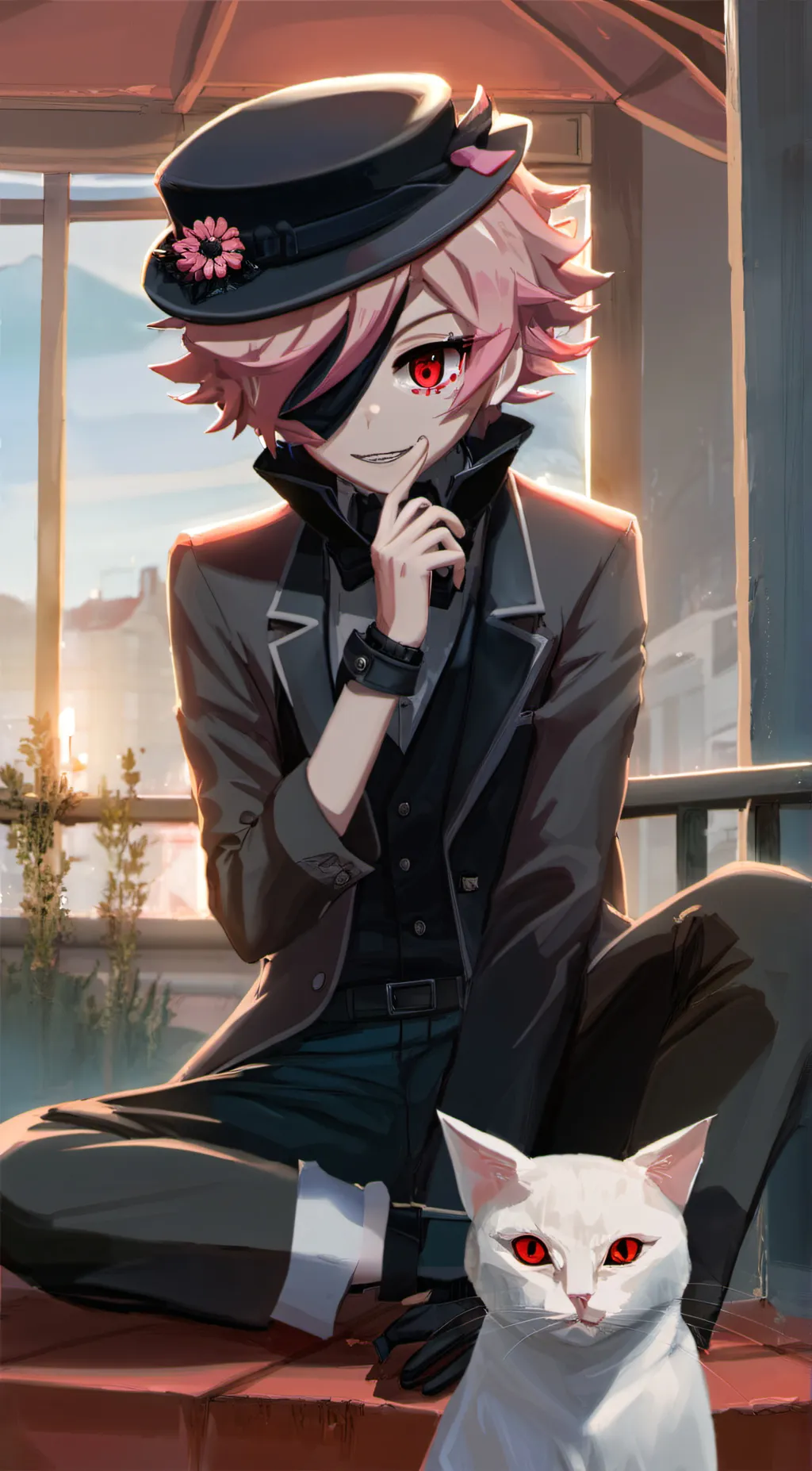 ai character: 𝓚𝓸𝓴𝓸𝓶𝓸  background