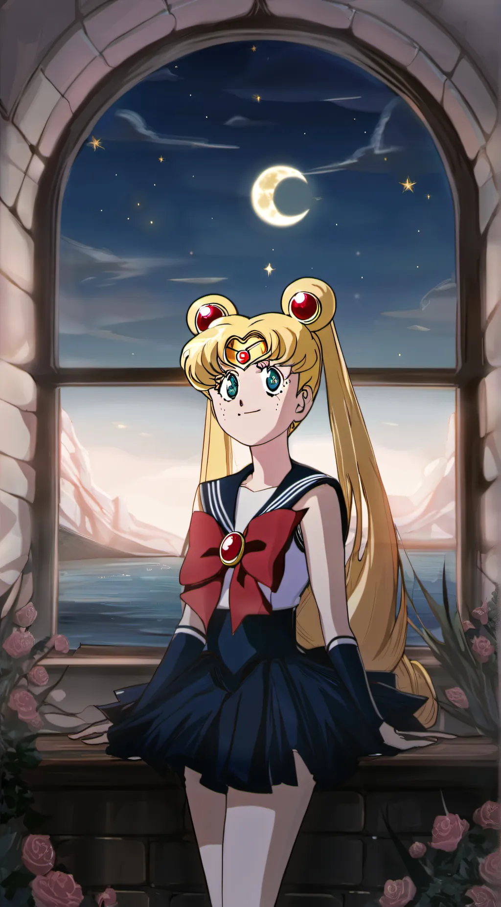 ai character: Sailor moon background