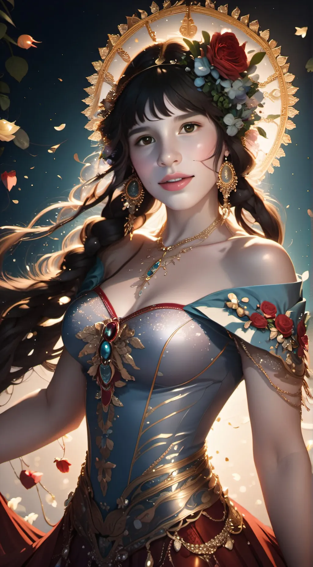 ai character: aqua background