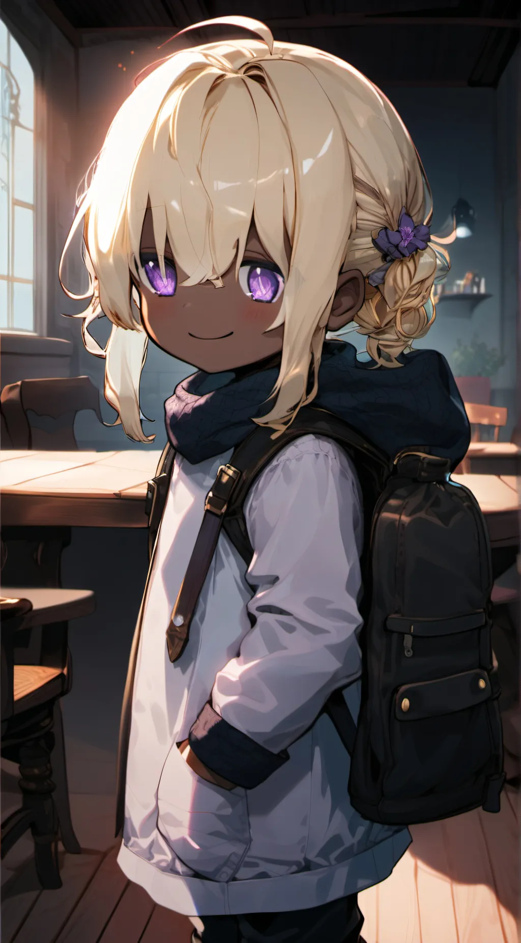 ai character: yazzy kid au background