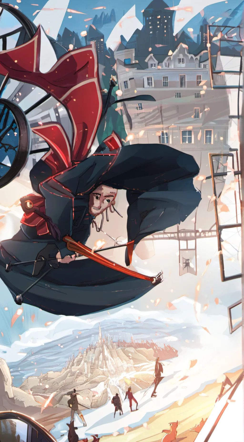 ai character: eat people background