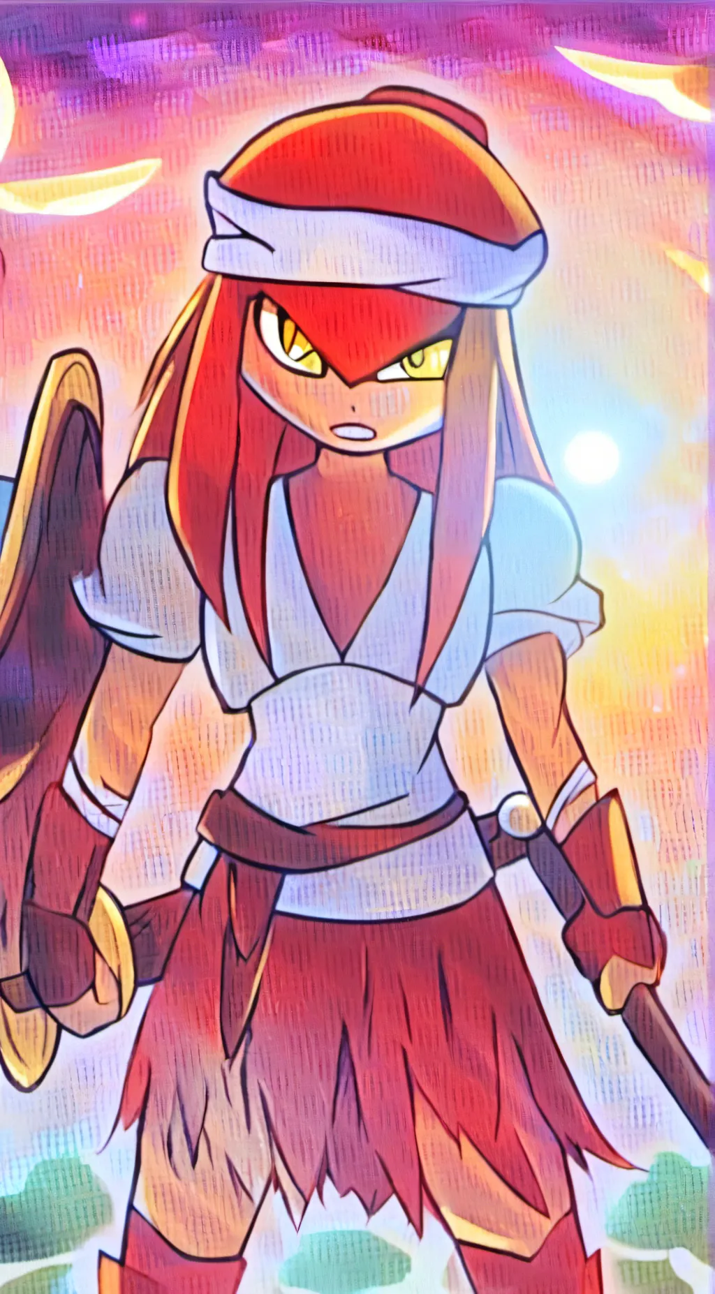 ai character: Female echidnas background