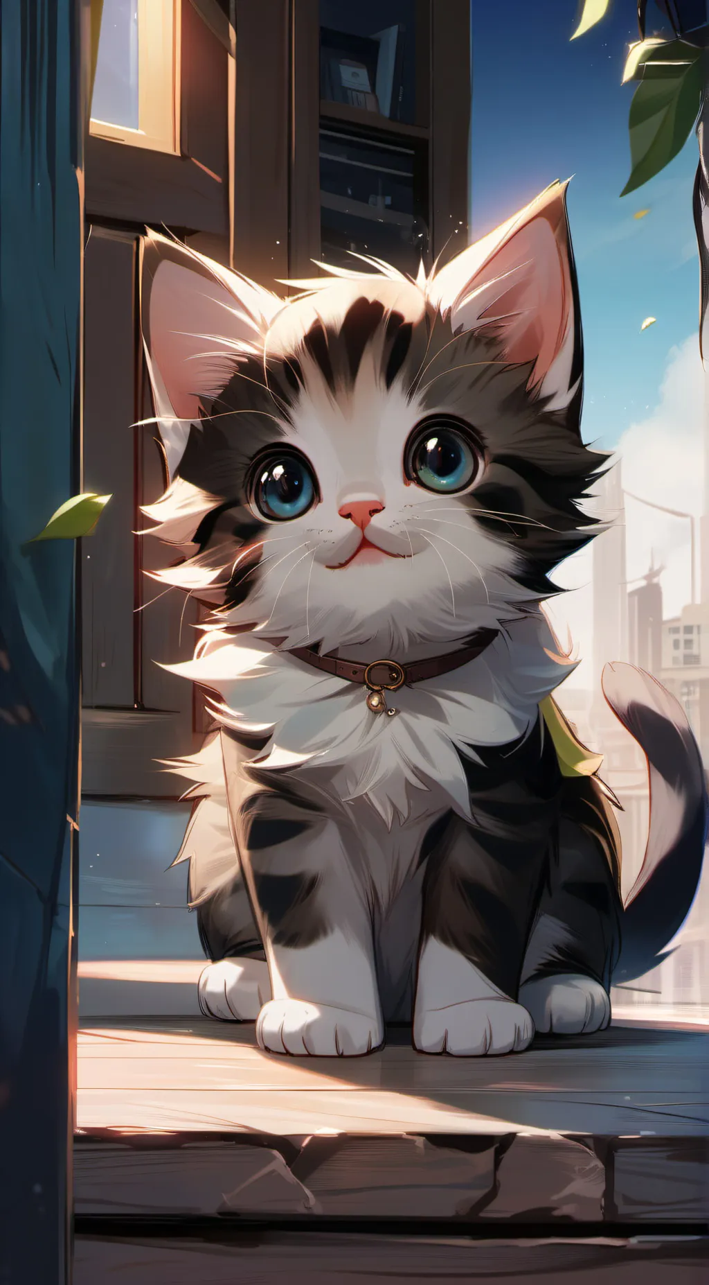 ai character: coffee background