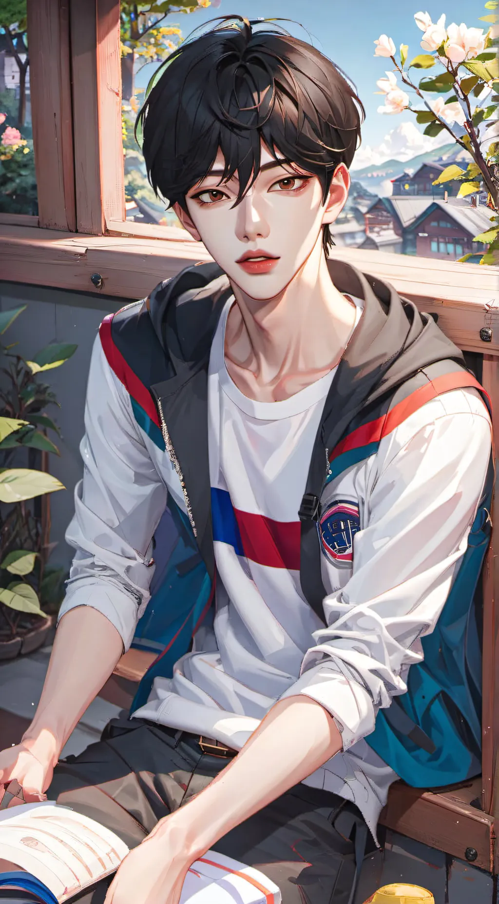 ai character: tayo  background