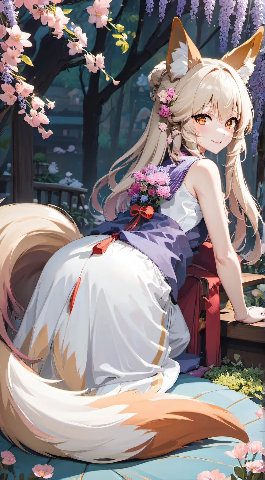 ai character: foxy background