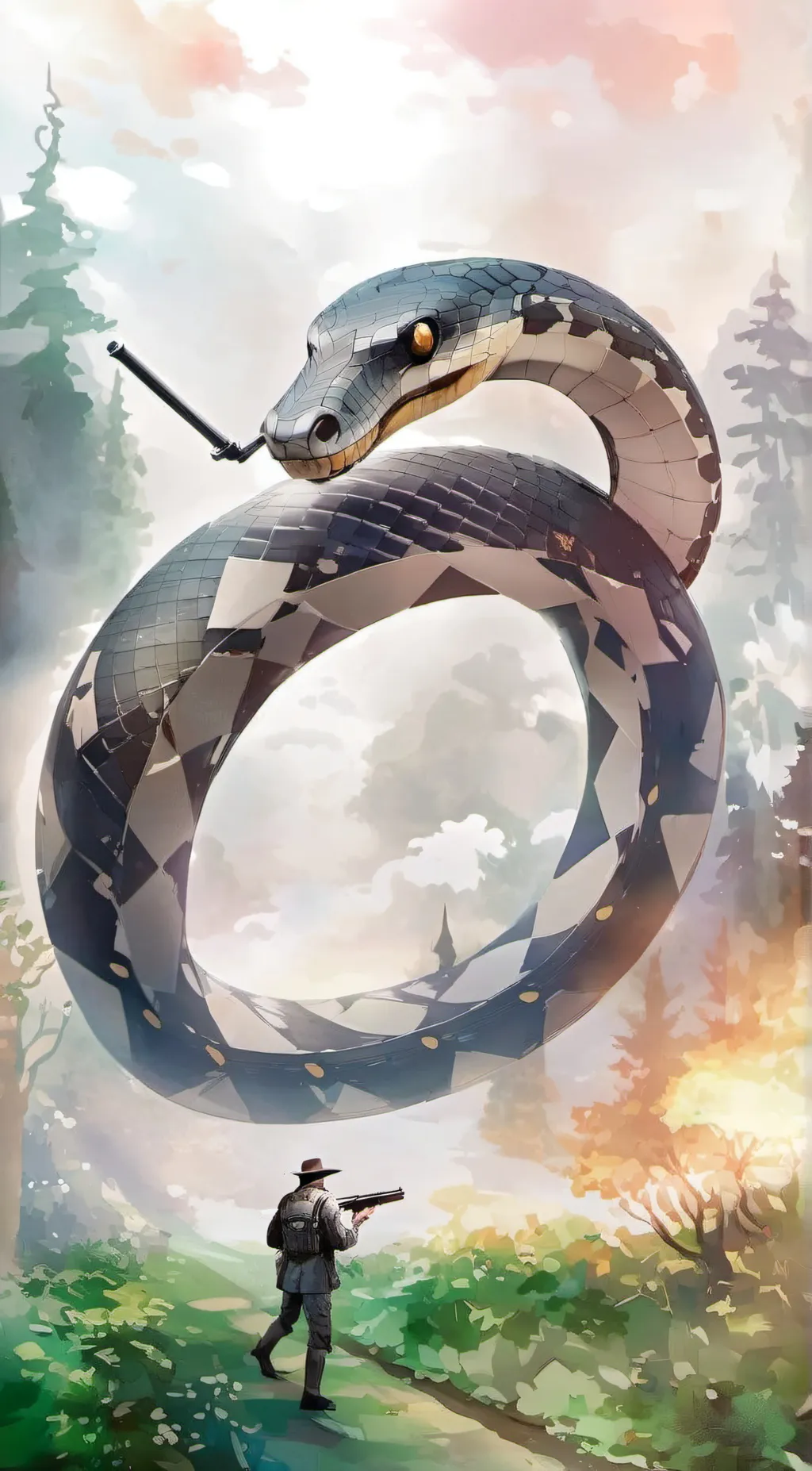 ai character: skysnake background