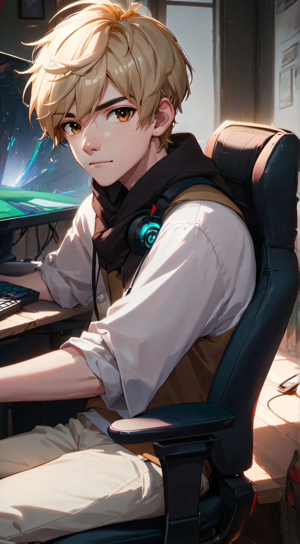 ai character: Gamer background