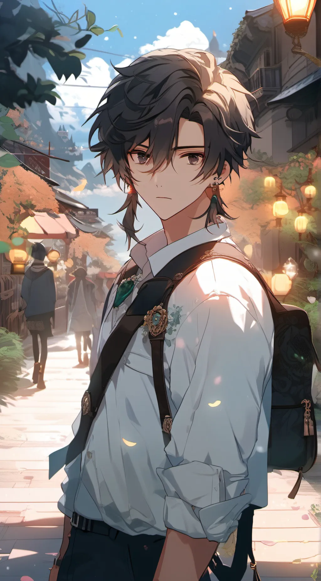 ai character: damain background