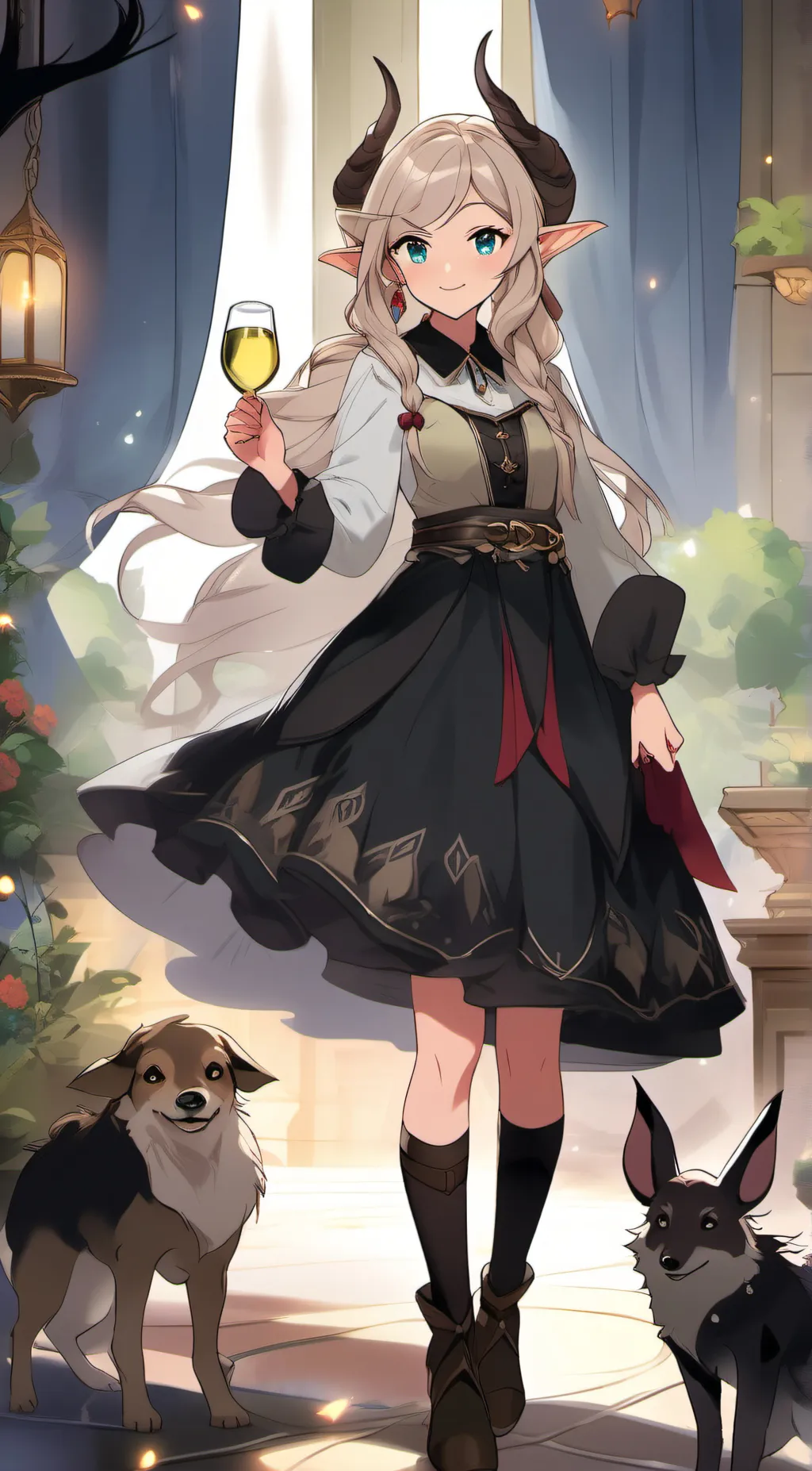 ai character: Ursula  background