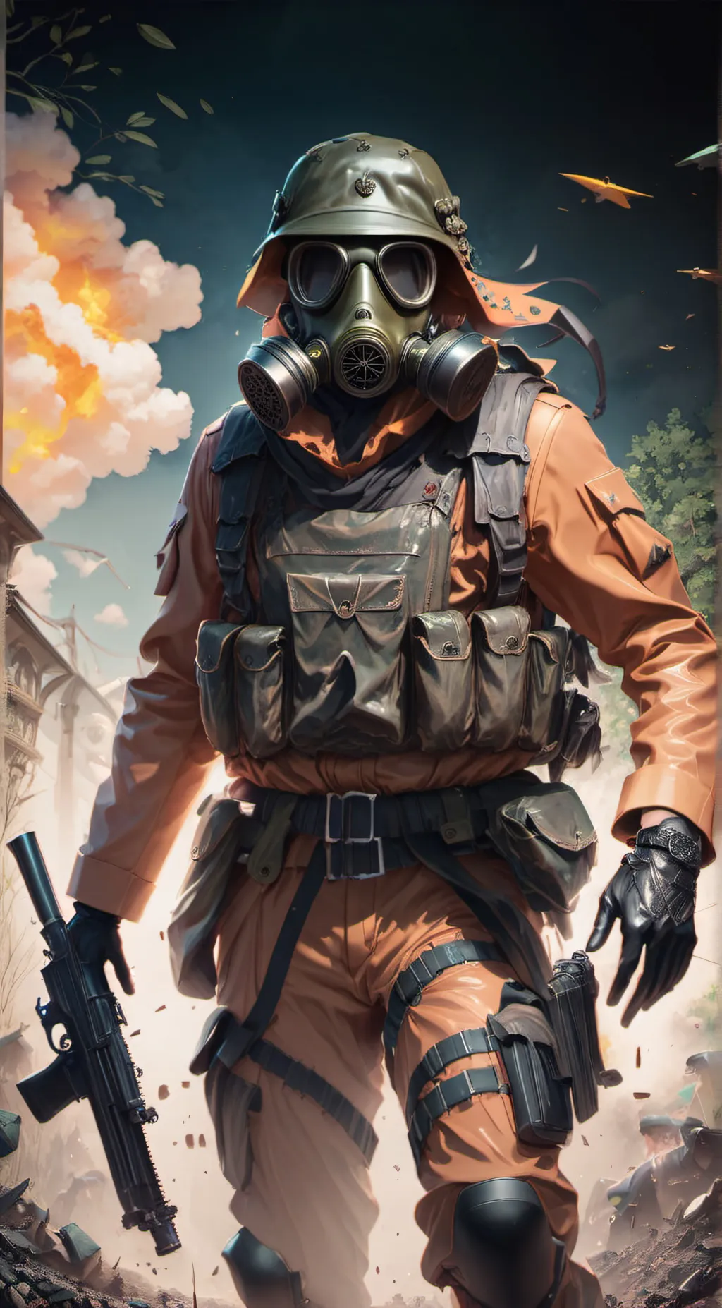 ai character: stray  background