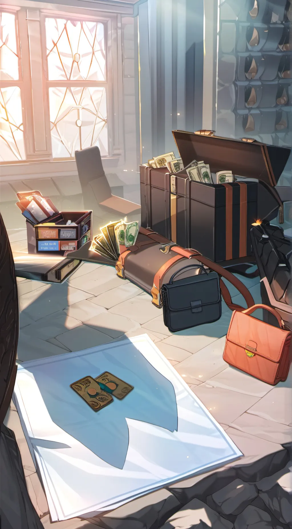 ai character: ur wallet background