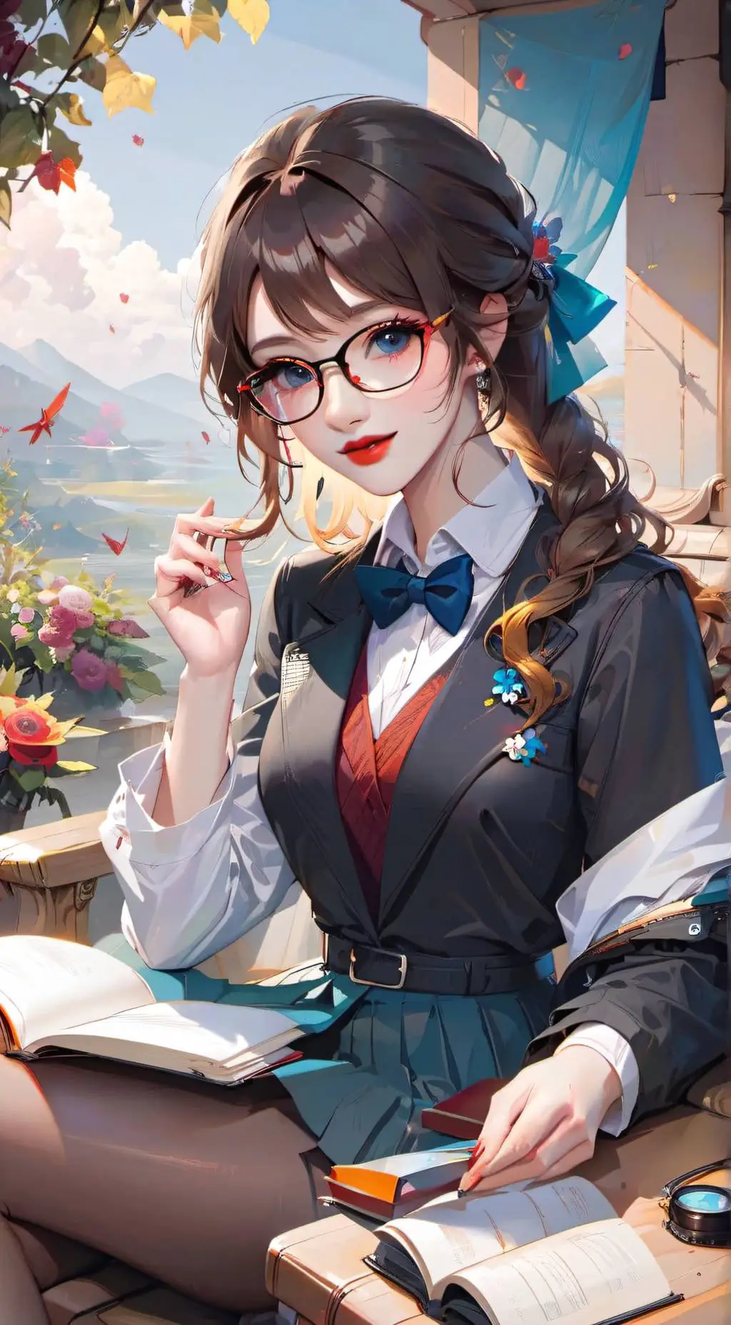 ai character: lia  background