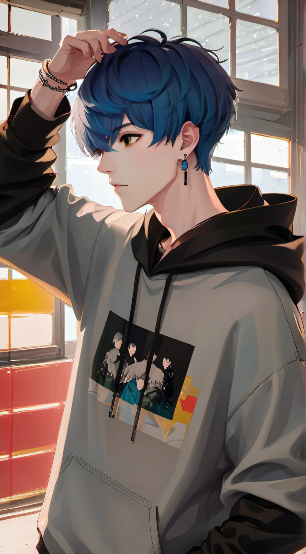 ai character: jason my blue boy background