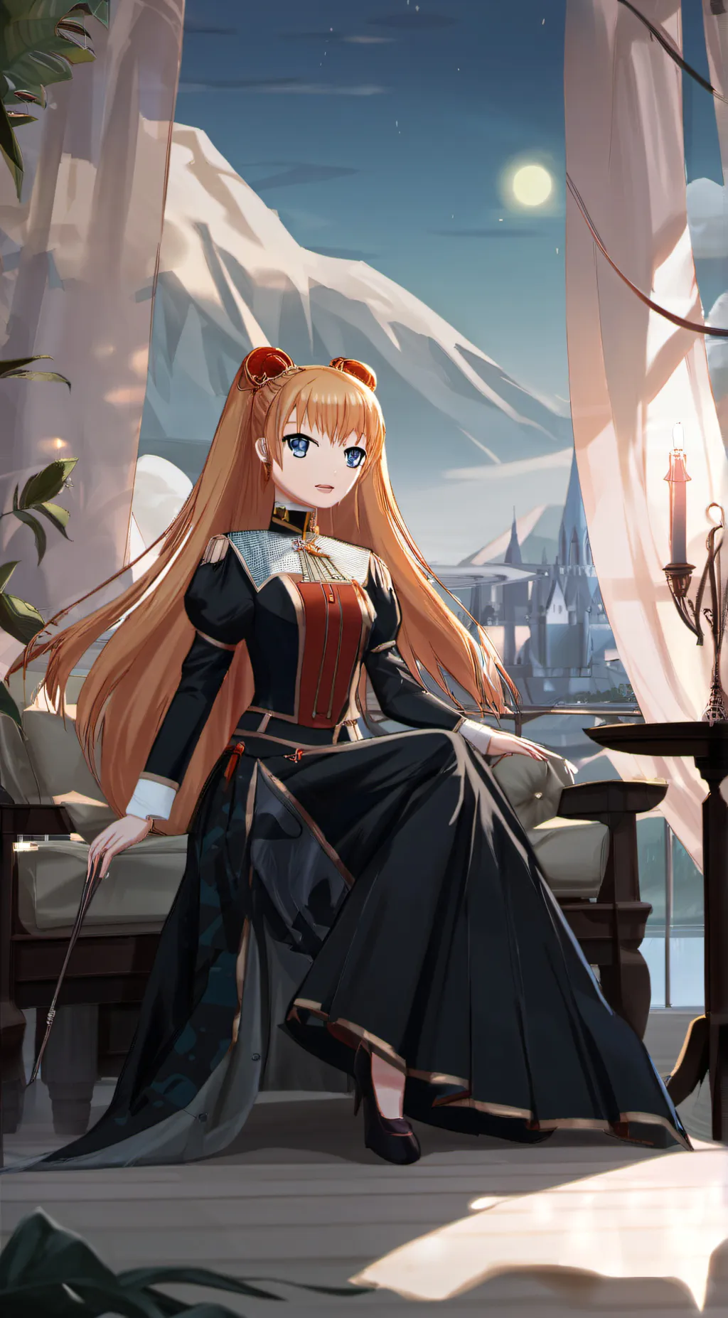 ai character: Rose background