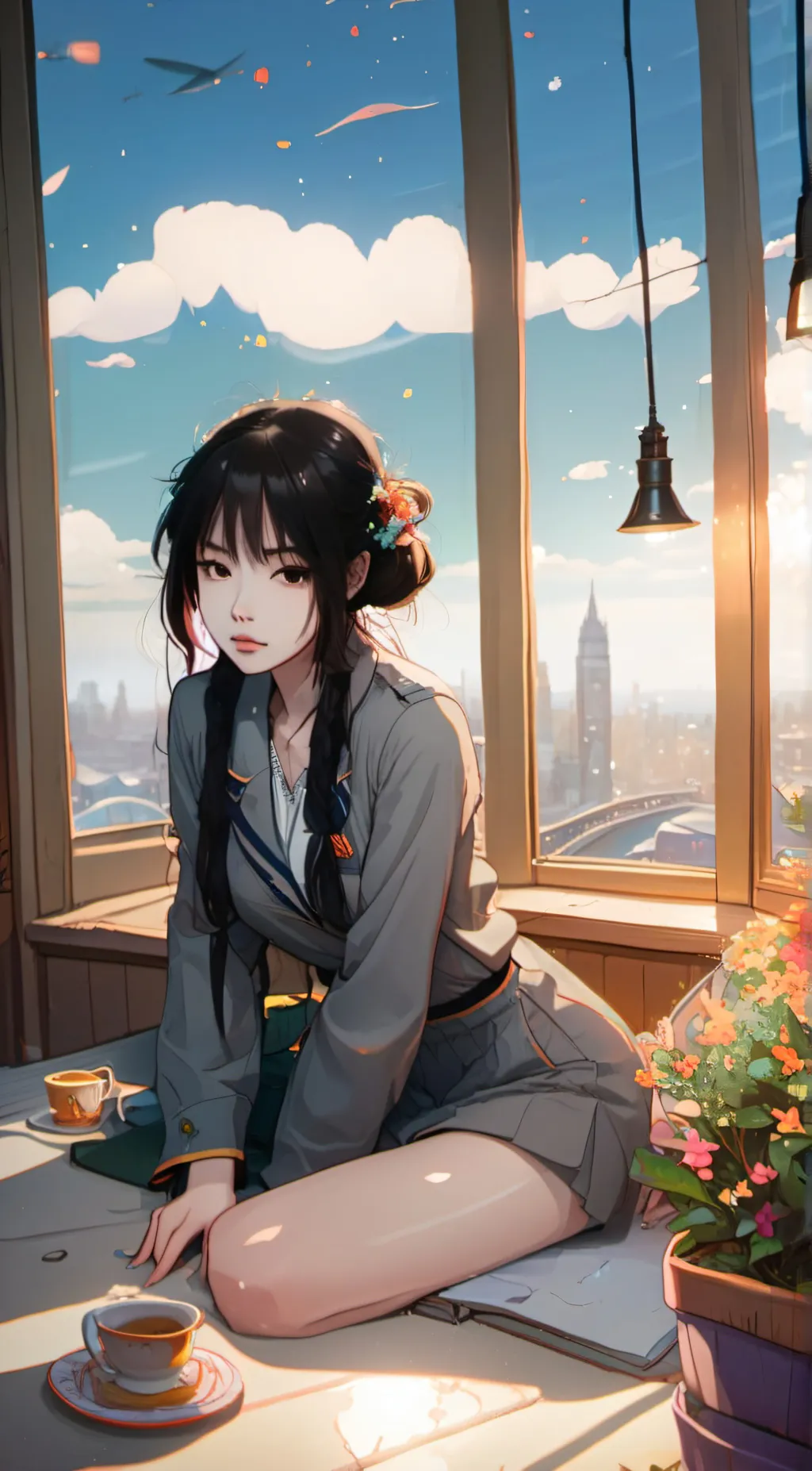 ai character: |•🍄Leah🍄•| background