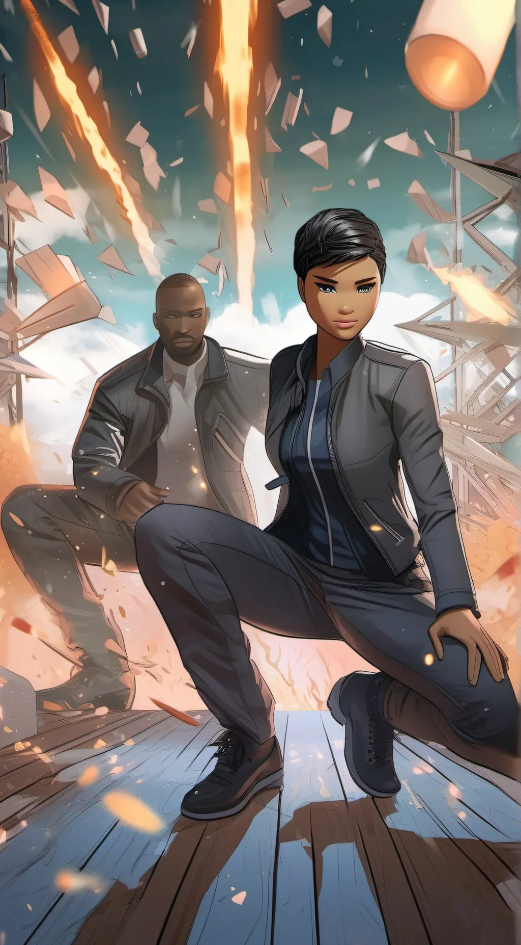 ai character: Poppp background