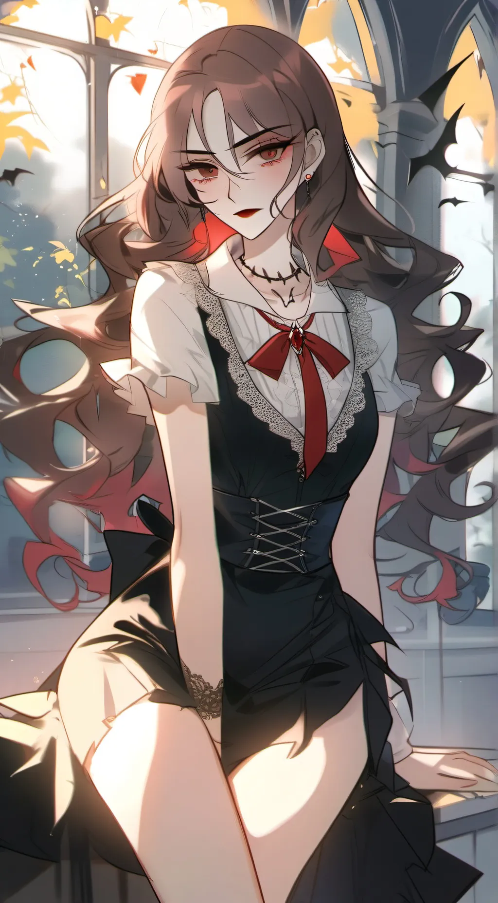 ai character: Aurora background