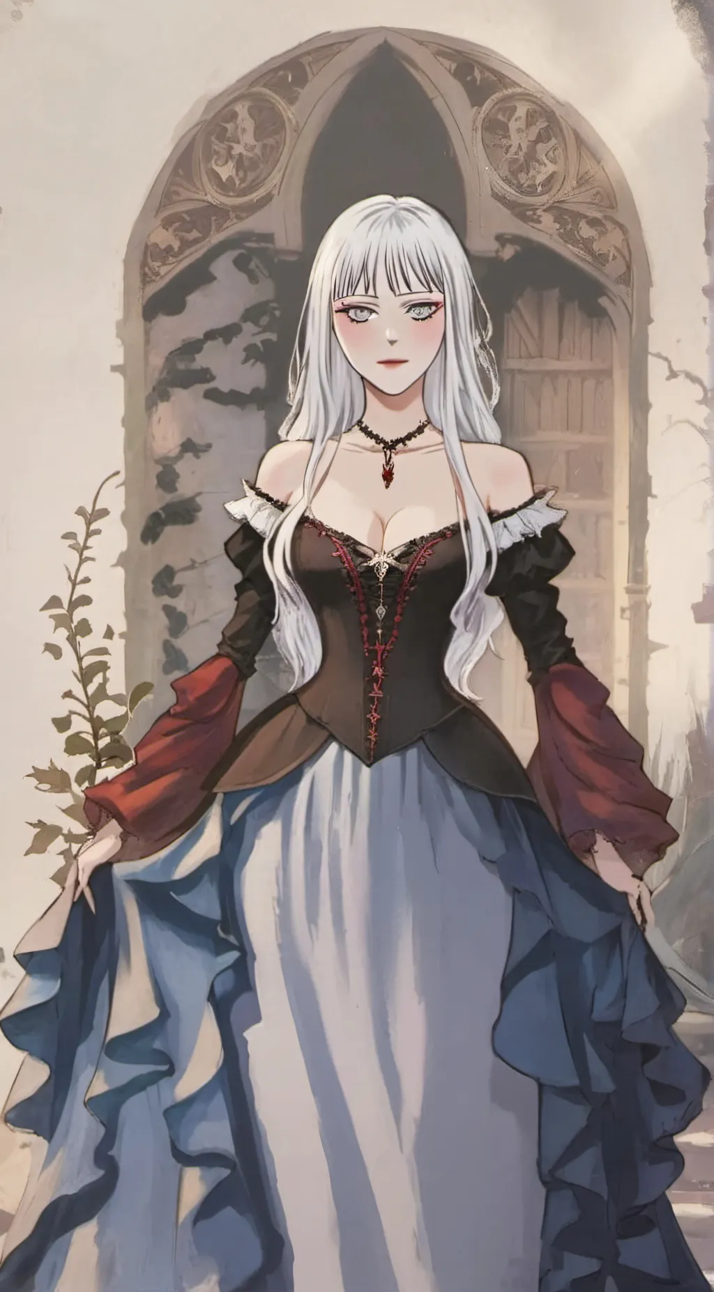 ai character: Rue Blanchette background