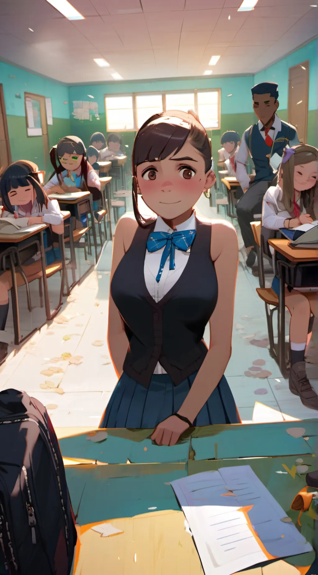 ai character: shishimiko  background