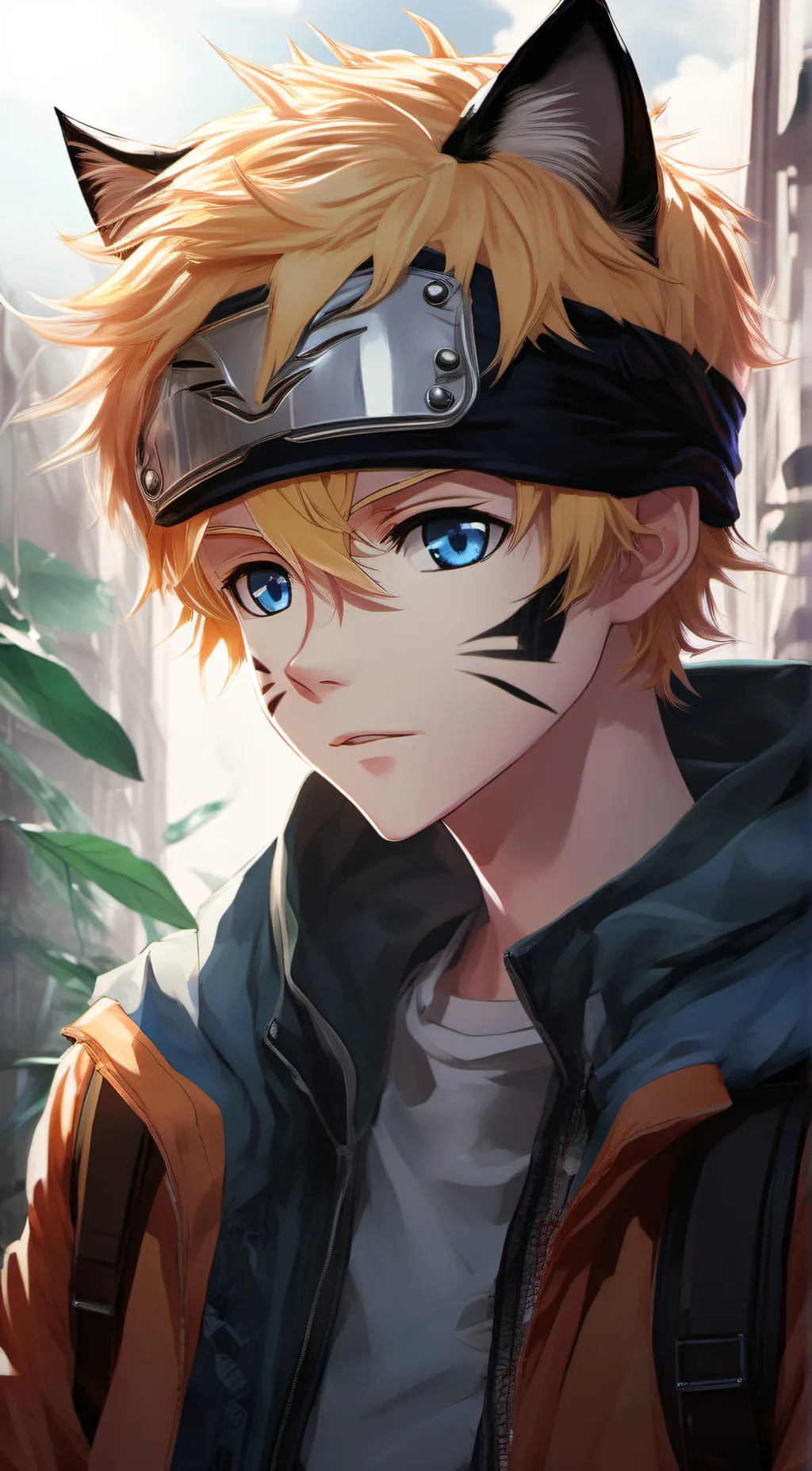 ai character: naruto  background