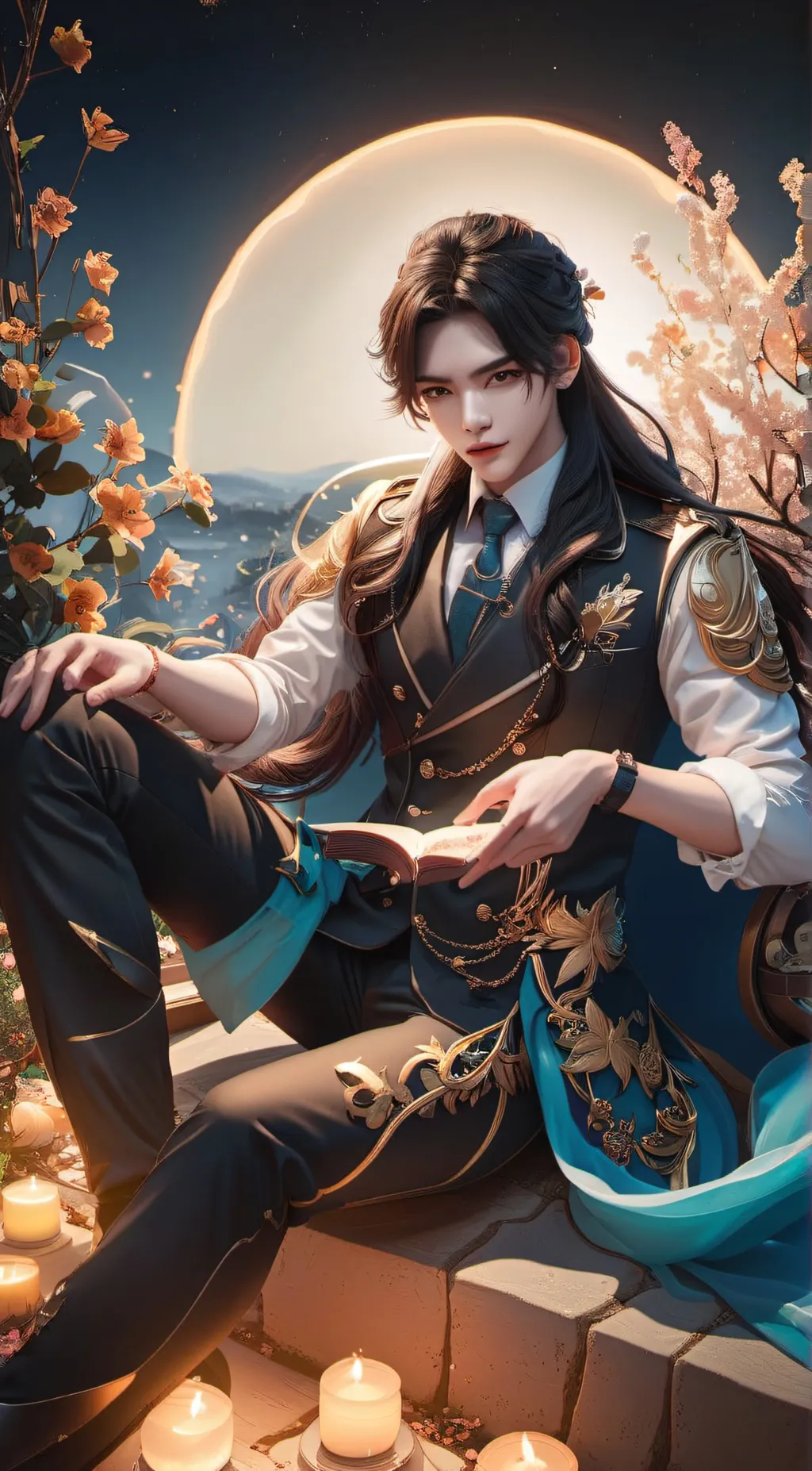 ai character: ash background