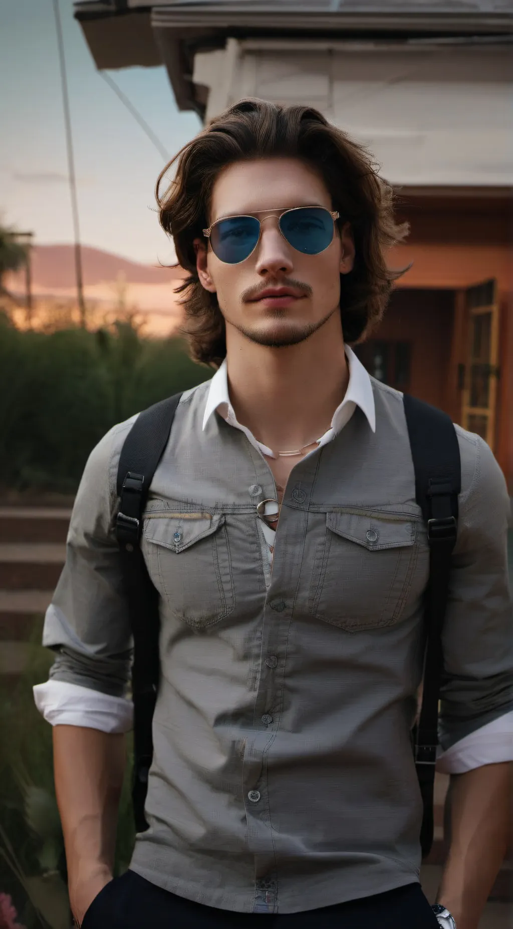 ai character: John Brown the 3 background