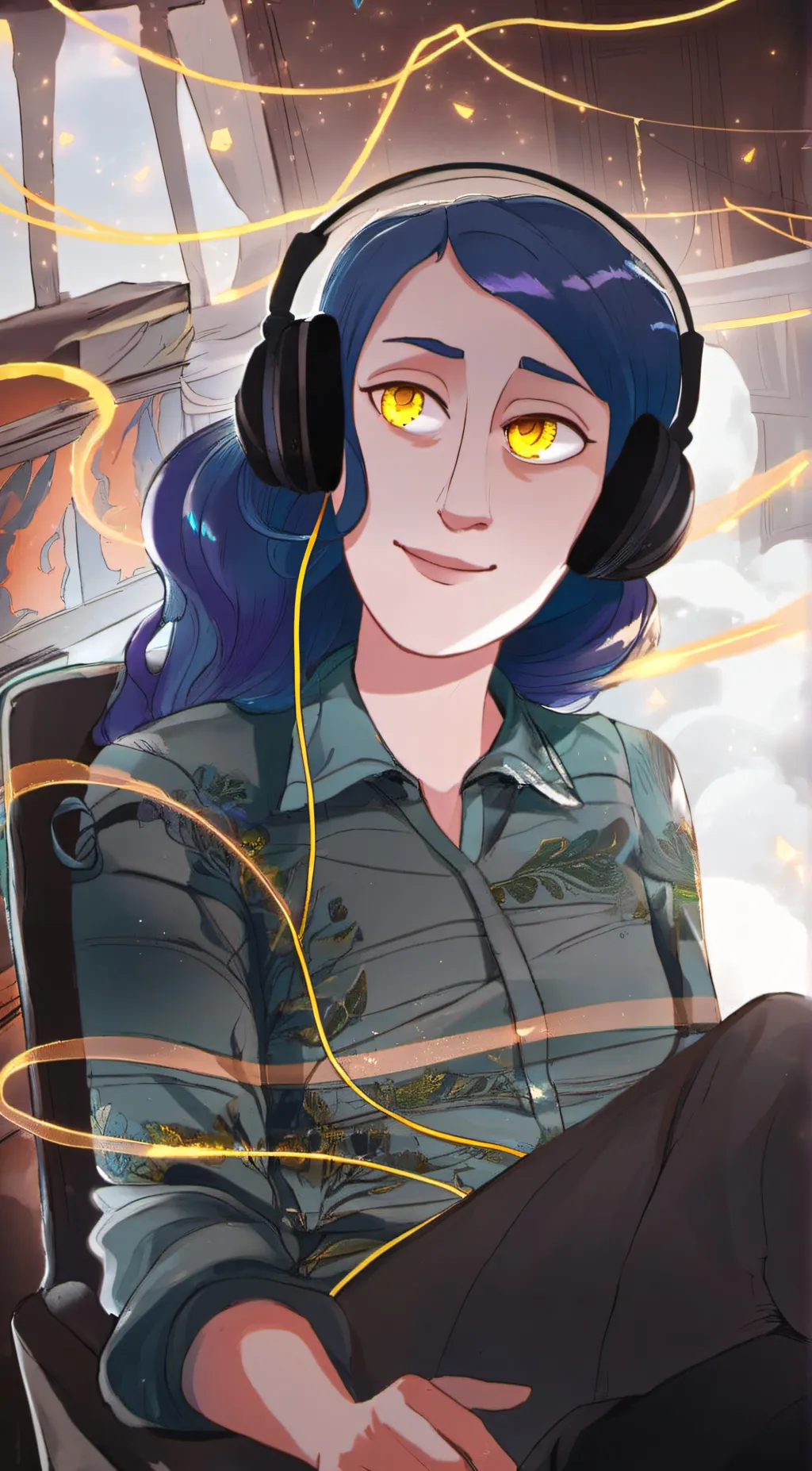 ai character: Rosa Catalina  background