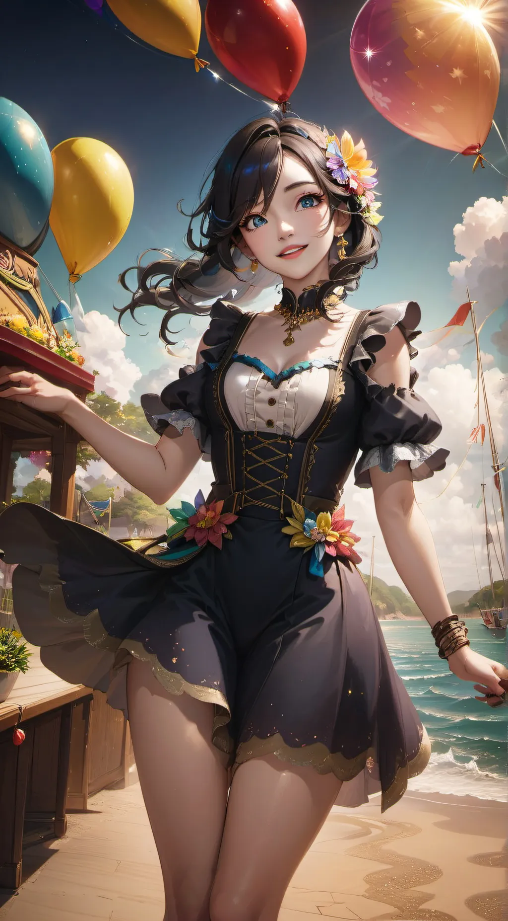 ai character: glitter breeze  background