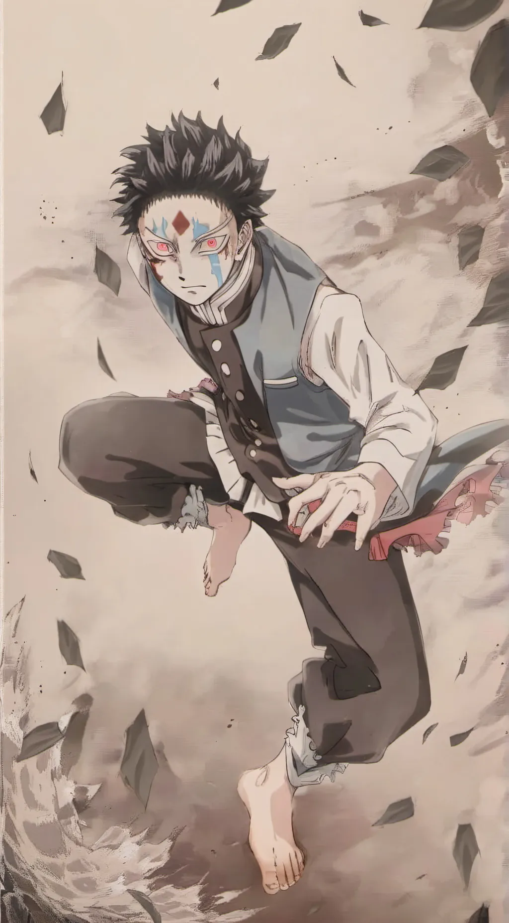 ai character: Rain background