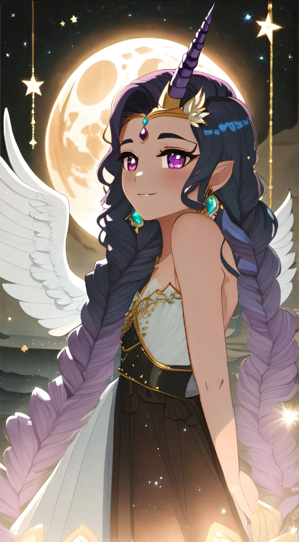 ai character: Luna background