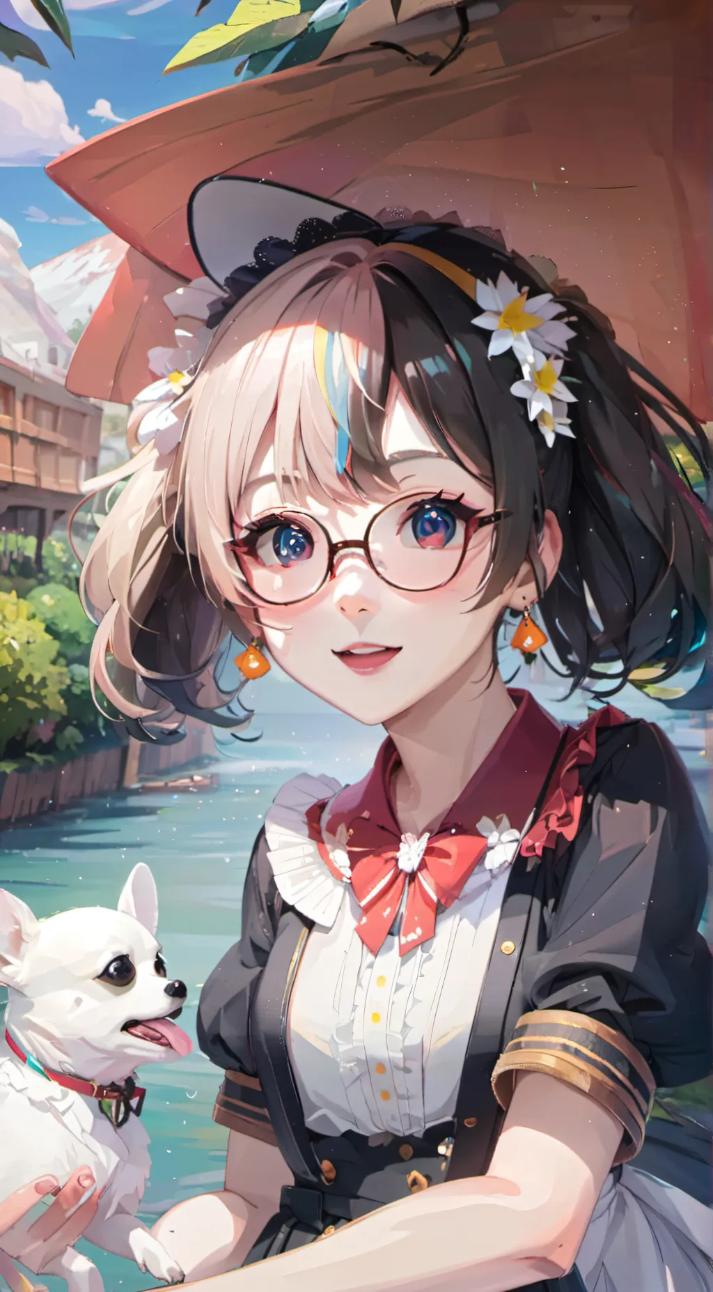 ai character: Coco and Lisa  background