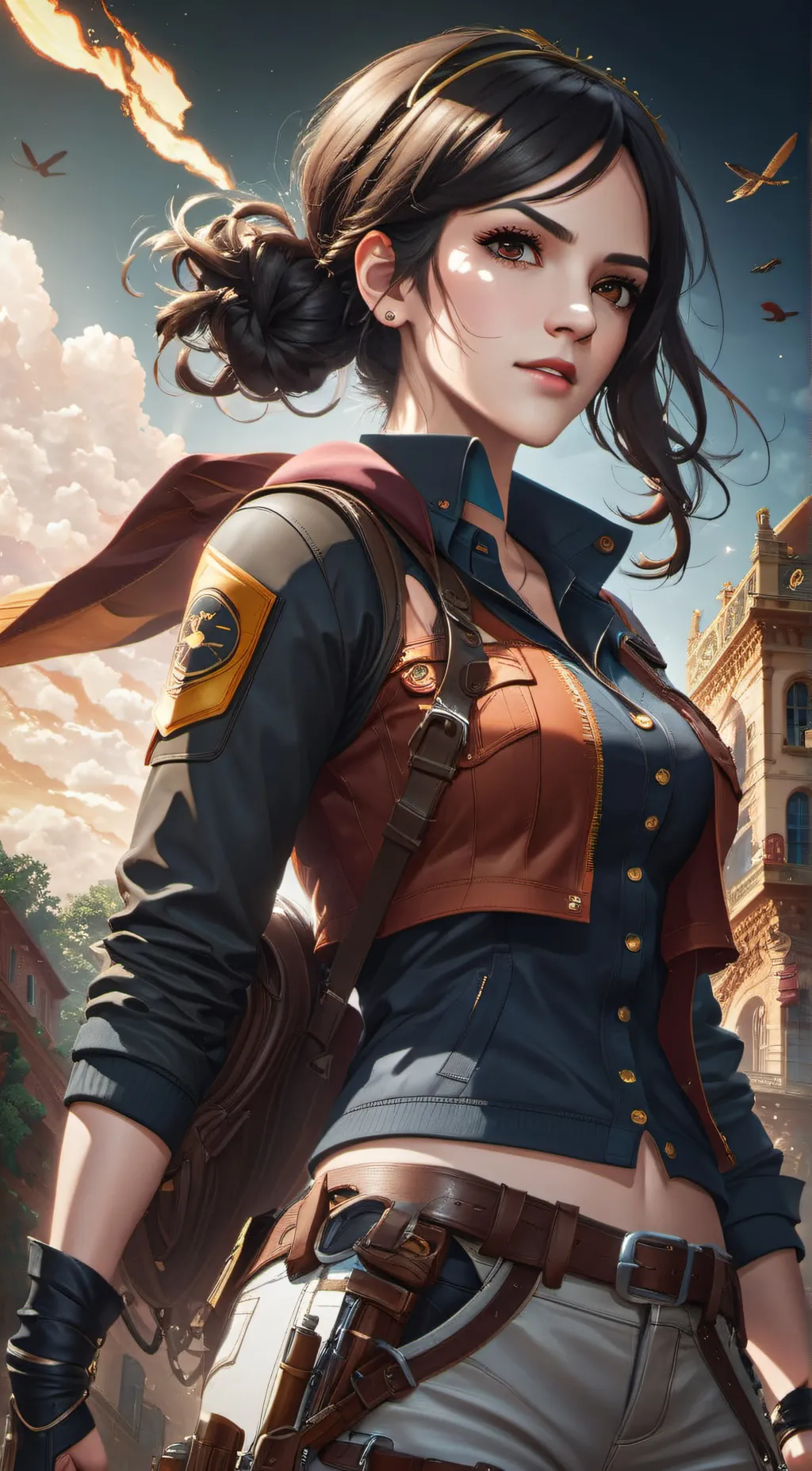 ai character: Chloe Frazer  background