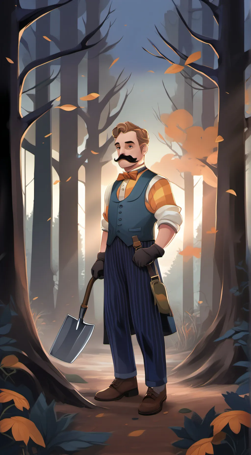 ai character: Hello neigbor  background