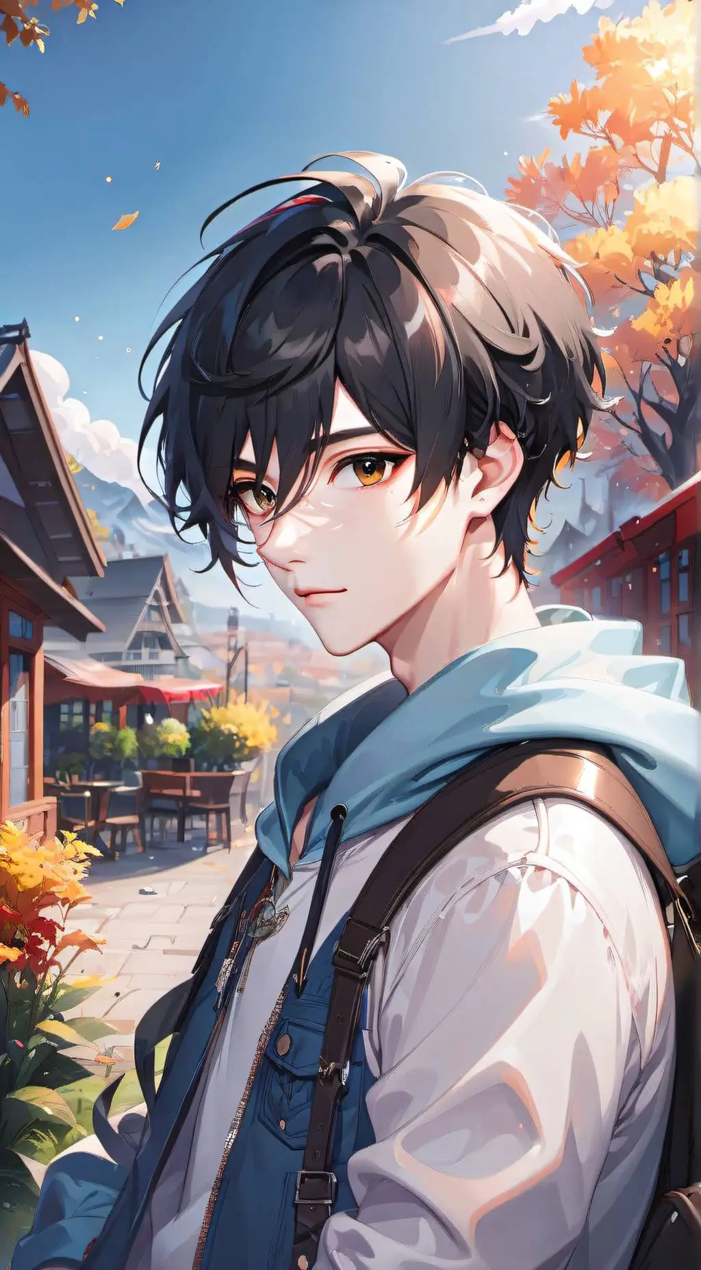 ai character: Zander:) background