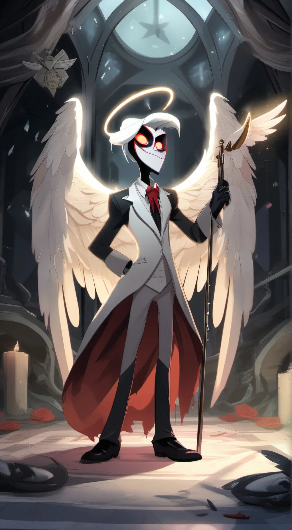 ai character: Lucifer  background