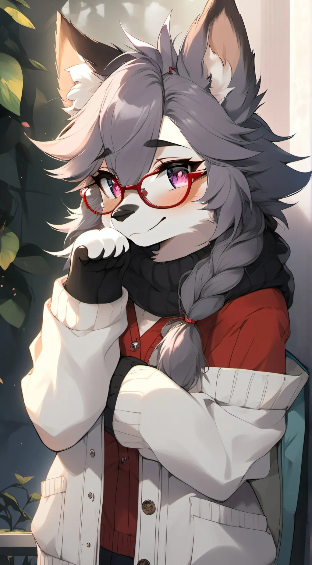 ai character: Ember Firestorm background