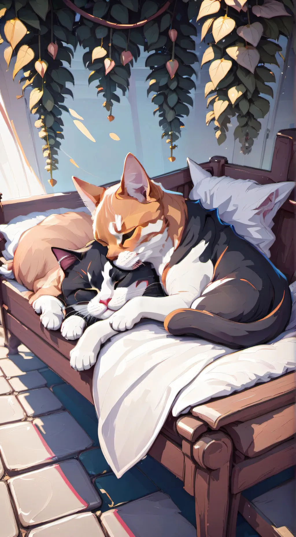 ai character: dogday x  catnap background