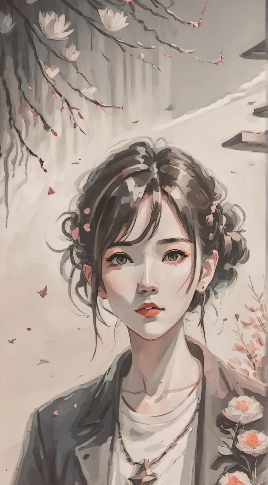 ai character: Saki background