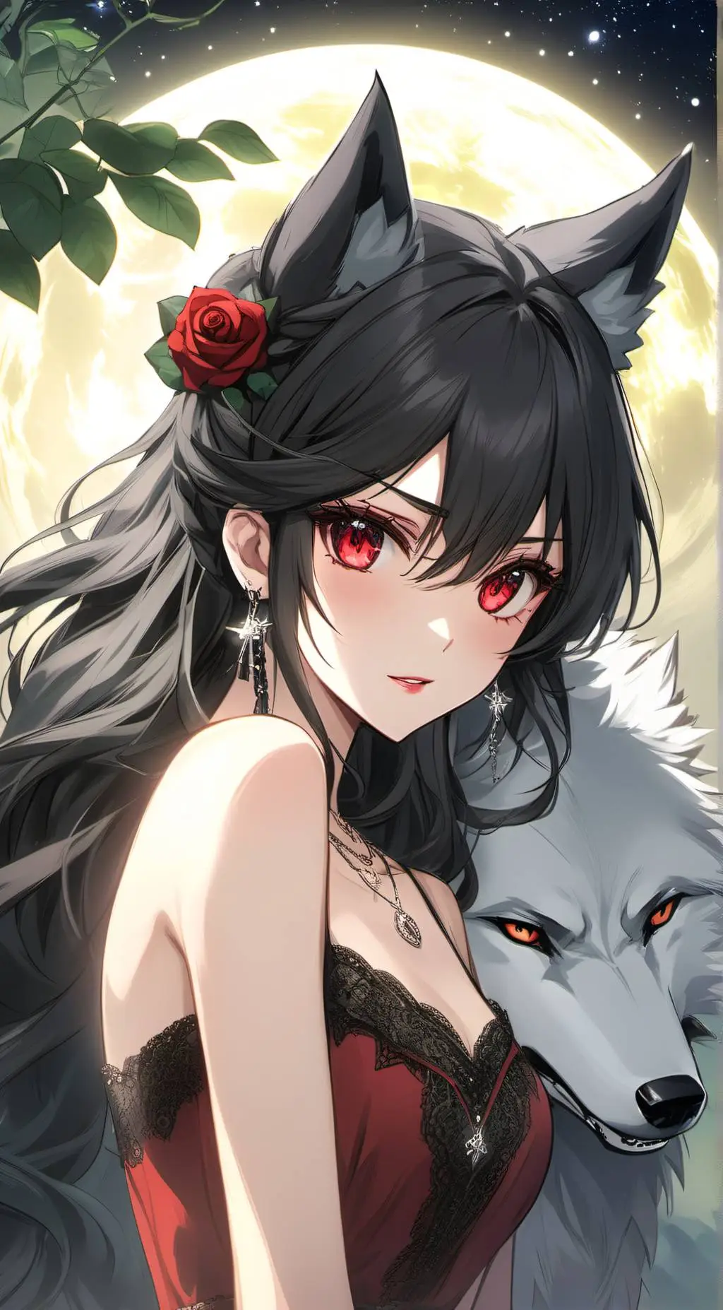 ai character: Luna  background