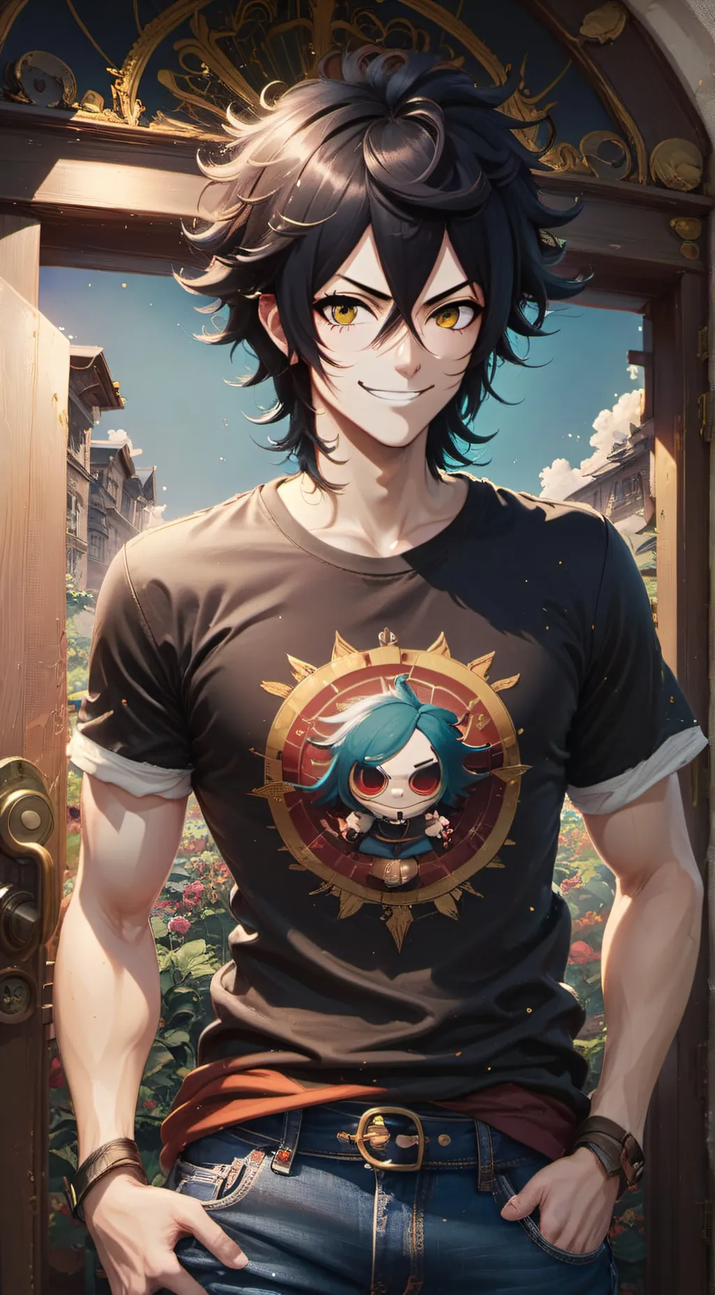 ai character: Andrew🧋 background