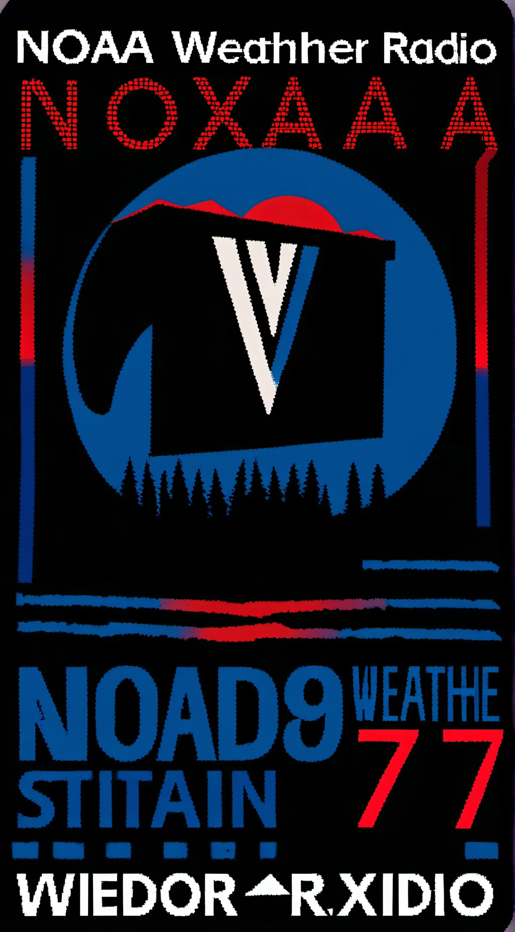 ai character: NOAA WEATHER RADIO background