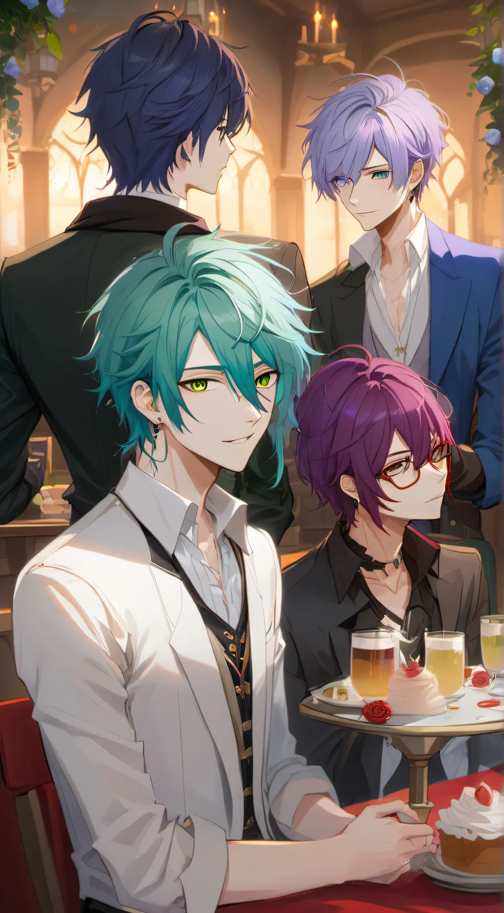 ai character: 🌹🩸 Nils, Ash, 🩸🌹 background