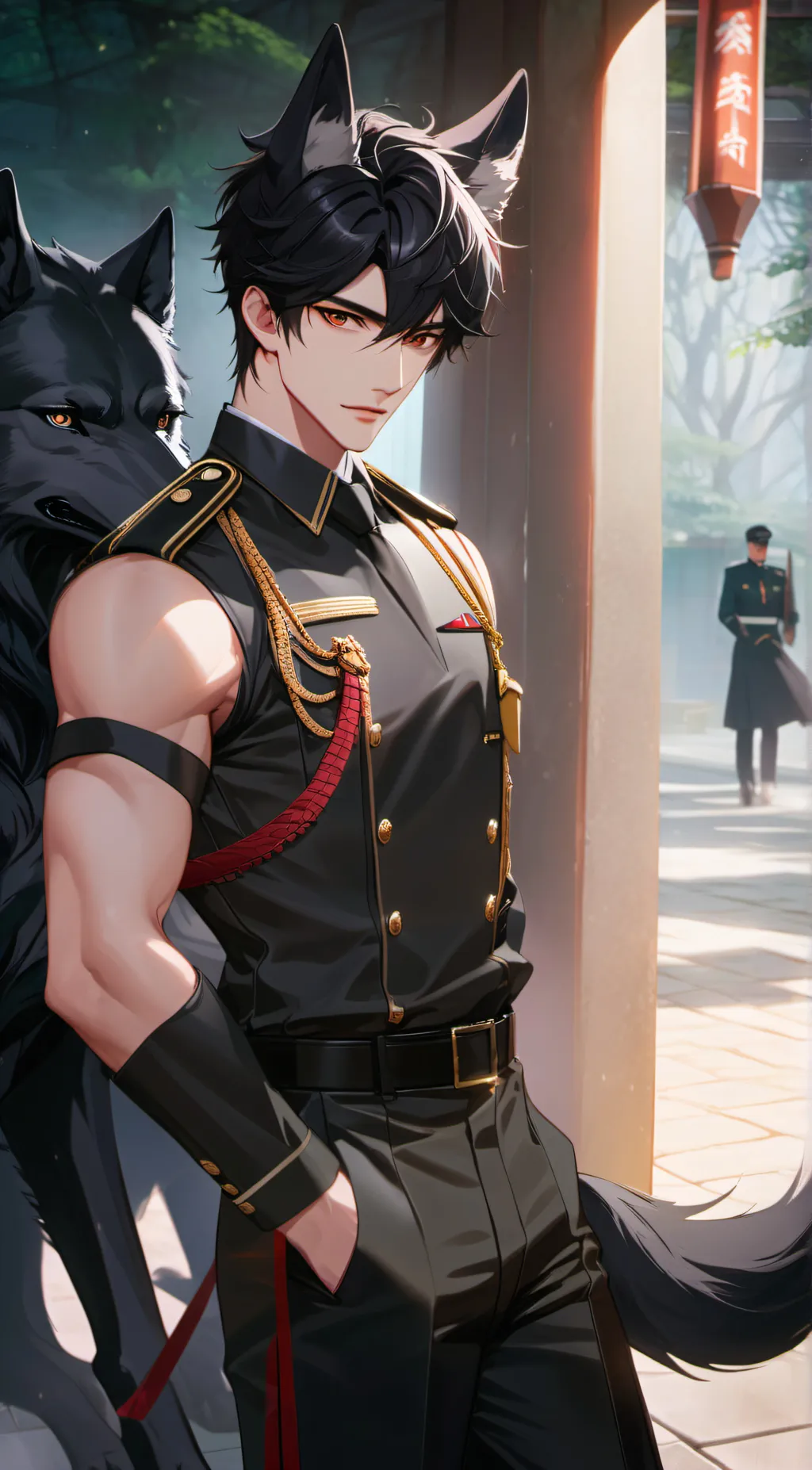 ai character: ¥|>•Rein•<|¥ background