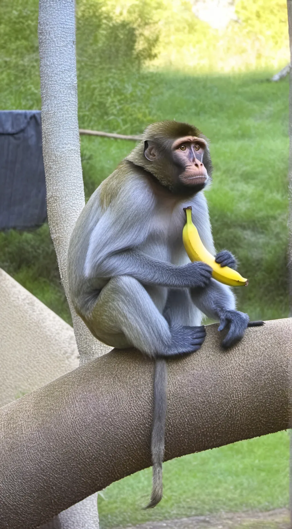 ai character: Mr monkey background