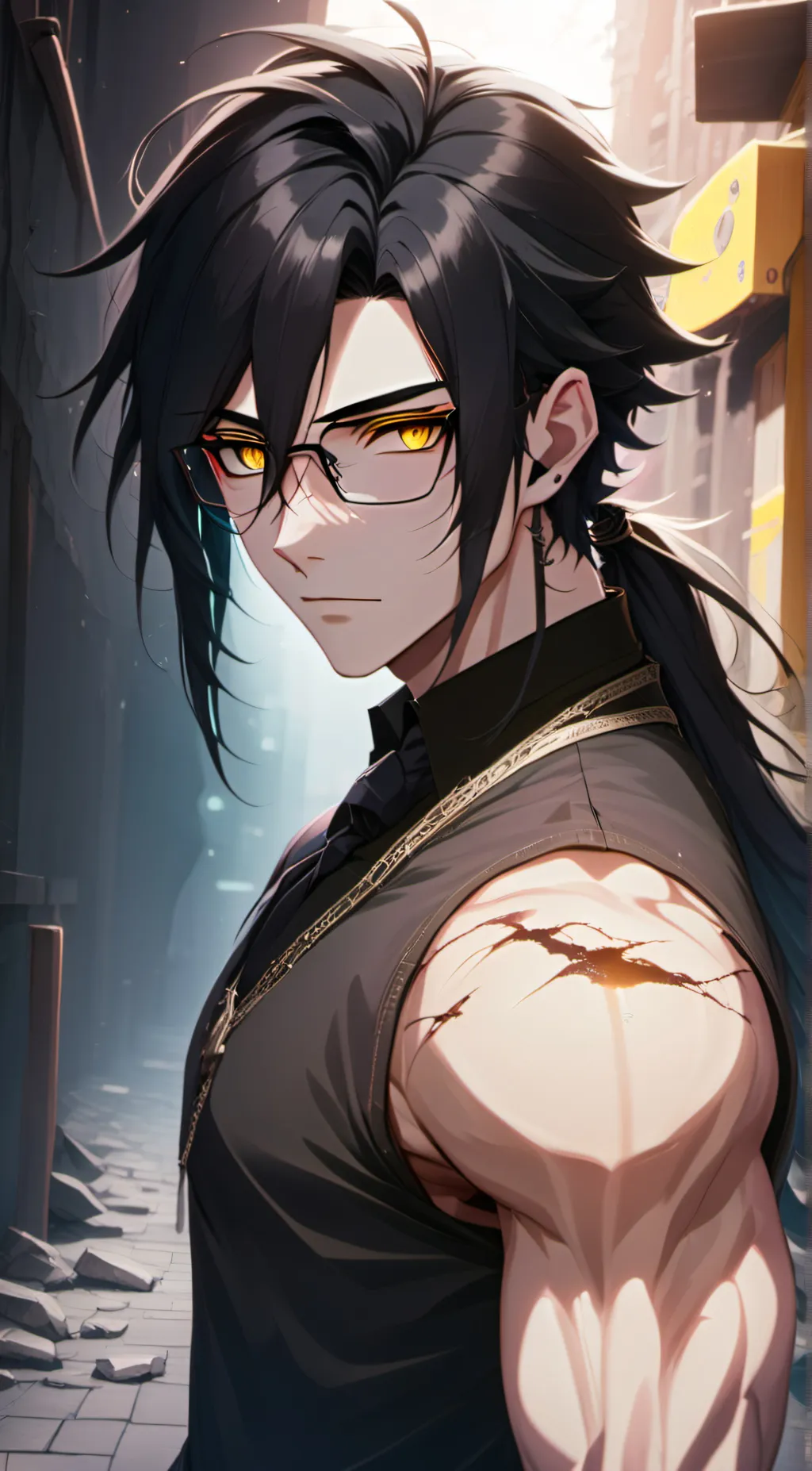 ai character: ~ Vince 🎸🎧 ~ background