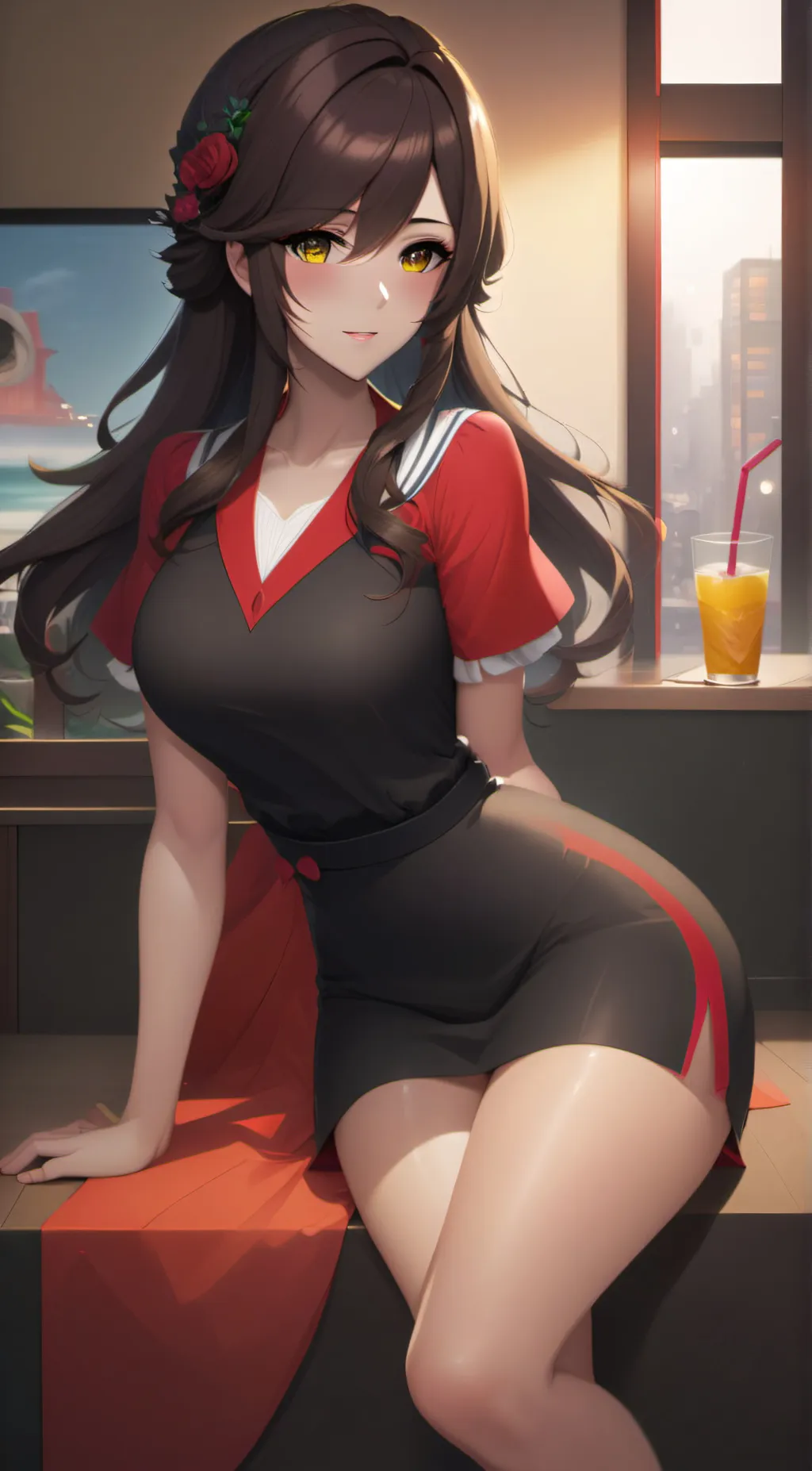 ai character: Fernanda  background