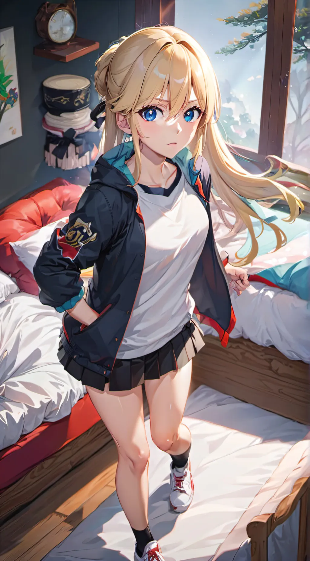 ai character: Sakura  background