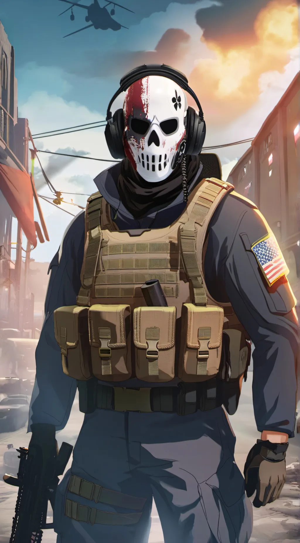 ai character: Ghost background