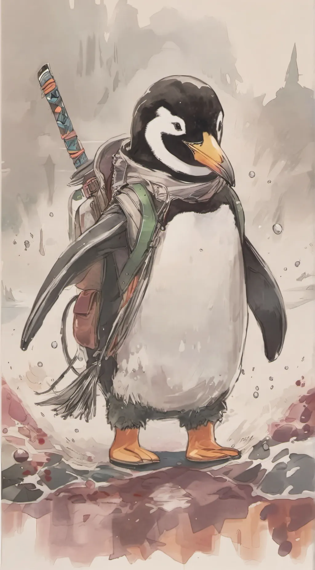 ai character: Kawasaki  background